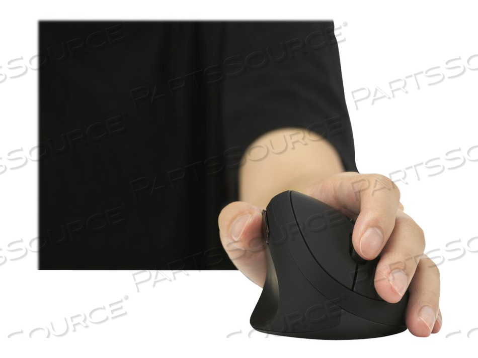 PRO FIT ERGO WIRELESS MOUSE, VERTICAL MOUSE, ERGONOMIC, LEFT-HANDED, 6 BUTTONS, WIRELESS, 2.4 GHZ by Kensington Computer Products