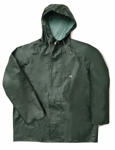 RAIN JACKET WITH HOOD GREEN M by Helly Hansen