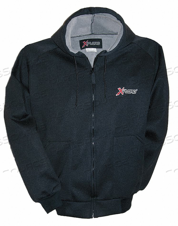 HOODED JACKET BLACK S by Xploro WorkWear Inc.