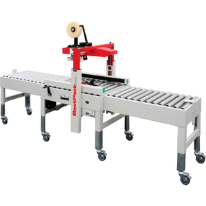 BESTPACK MSD22 COMPLETE SYSTEM W/ 2" HEAD, CONVEYORS, LEGS, BOX STABILIZER, STOPPER & CASTERS by Preferred Plastics & Packaging Co., Inc.