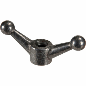 1/2-13 WING NUT - 4-1/2" WIDE - 1-1/8" BASE DIA. - DUCTILE IRON - PLAIN - USA - PKG OF 25 by Peerless Hardware Mfg Inc