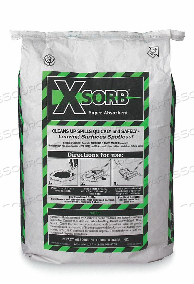 UNIVERSAL ABSORBENT 25 LB. BAG by Impact Absorbents UNIVERSAL ABSORBENT 25 LB. BAG by Impact Absorbents