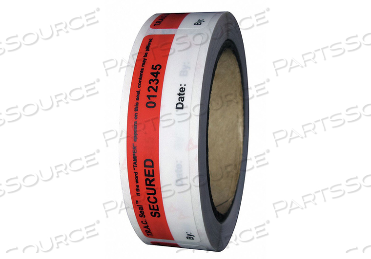 TAMPER-EVIDENT TAPE 1IN X 4IN PK250 by NovaVision