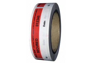 TAMPER-EVIDENT TAPE 1IN X 4IN PK250 by NovaVision