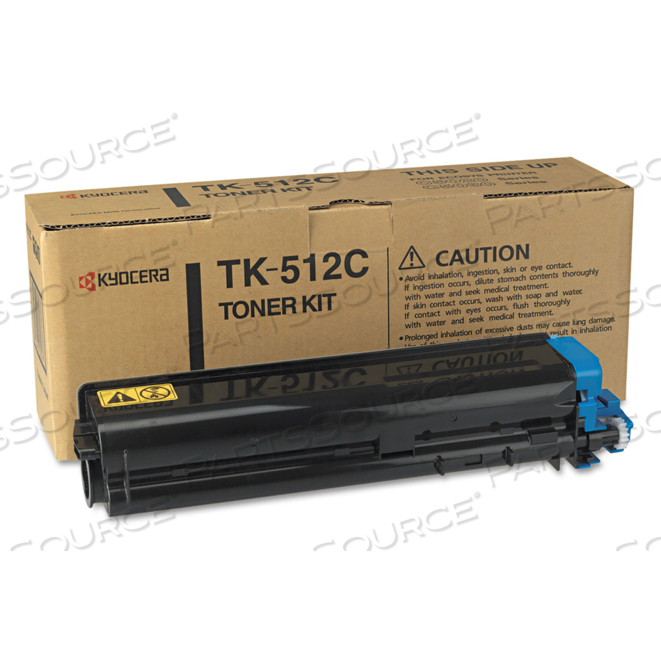 TK512C TONER, 8,000 PAGE-YIELD, CYAN 