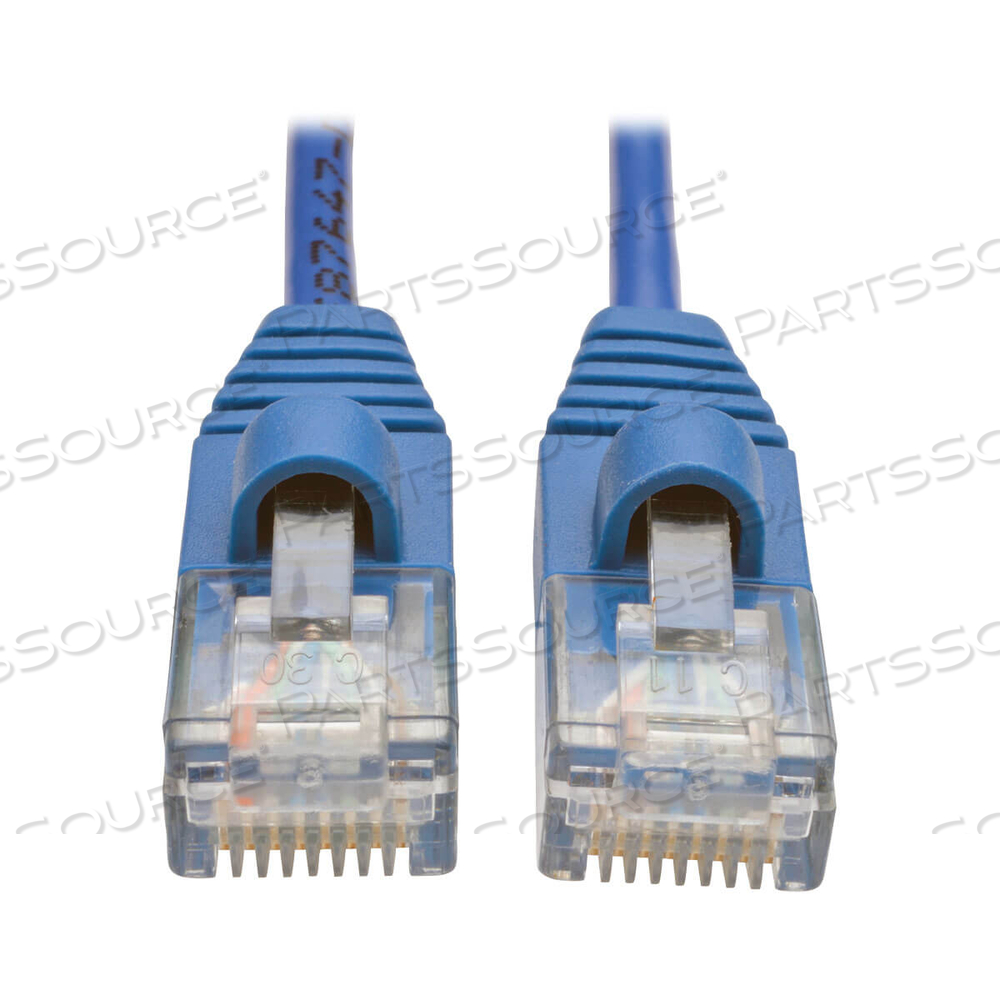 ETHERNET CABLE, CAT5E 350 MHZ SNAGLESS MOLDED SLIM (UTP) (RJ45 M/M), BLUE, 3 FT by Tripp Lite