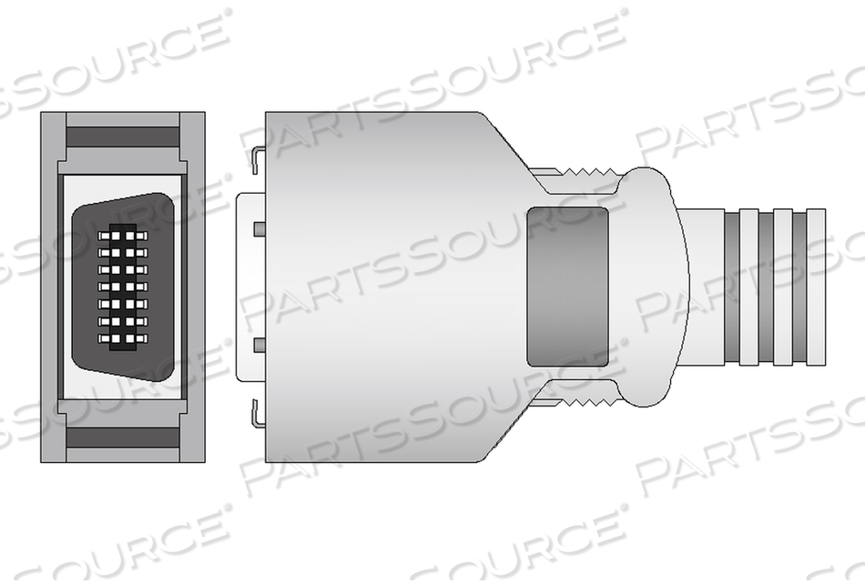 NK-OEM-10, B400-1301 NIHON KOHDEN (DB-14 CONNECTOR) SPO2 ADAPTER CABLE OEM COMPATIBLE NK-OEM-10, B400-1301 NIHON KOHDEN (DB-14 CONNECTOR) SPO2 ADAPTER CABLE OEM COMPATIBLE