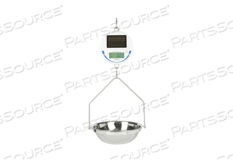 SOLAR HANGING SCALE, 30 LB X 0.01 LB/15 KG X 0.005 KG, FIVE DIGIT, SEVEN SEGMENT, 1 IN HIGH BOLD DIGITS LCD, 3.9 IN WD X 1.4 IN HT LCD by Detecto Scale / Cardinal Scale SOLAR HANGING SCALE, 30 LB X 0.01 LB/15 KG X 0.005 KG, FIVE DIGIT, SEVEN SEGMENT, 1 IN HIGH BOLD DIGITS LCD, 3.9 IN WD X 1.4 IN HT LCD by Detecto Scale / Cardinal Scale