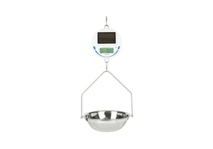 SOLAR HANGING SCALE, 30 LB X 0.01 LB/15 KG X 0.005 KG, FIVE DIGIT, SEVEN SEGMENT, 1 IN HIGH BOLD DIGITS LCD, 3.9 IN WD X 1.4 IN HT LCD by Detecto Scale / Cardinal Scale