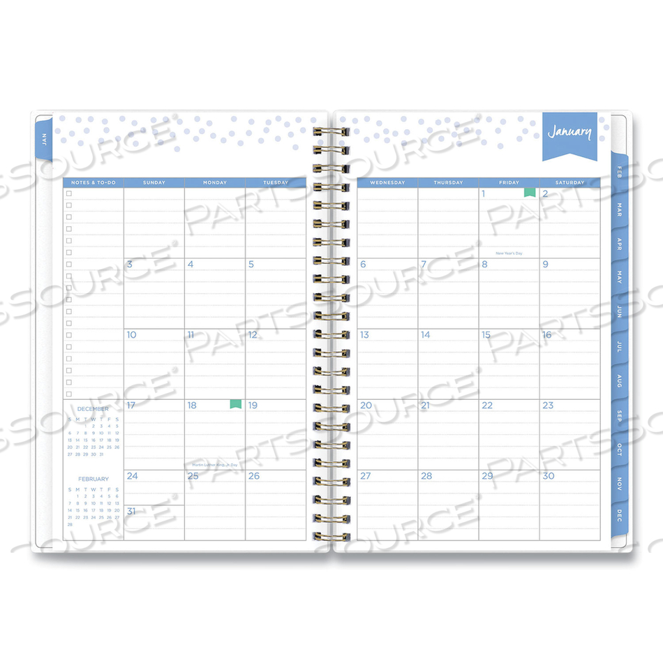 DAY DESIGNER TILE WEEKLY/MONTHLY PLANNER, TILE ARTWORK, 8 X 5, BLUE/WHITE COVER, 12-MONTH (JAN TO DEC): 2023 by Blue Sky DAY DESIGNER TILE WEEKLY/MONTHLY PLANNER, TILE ARTWORK, 8 X 5, BLUE/WHITE COVER, 12-MONTH (JAN TO DEC): 2023 by Blue Sky