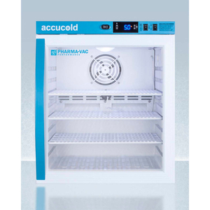 ACCUCOLD PHARMA-VAC PERFORMANCE SERIES COMPACT VACCINE REFRIGERATOR, GLASS DOOR, 1 CU.FT. by Summit Appliance (Div. of Felix Storch, Inc.)
