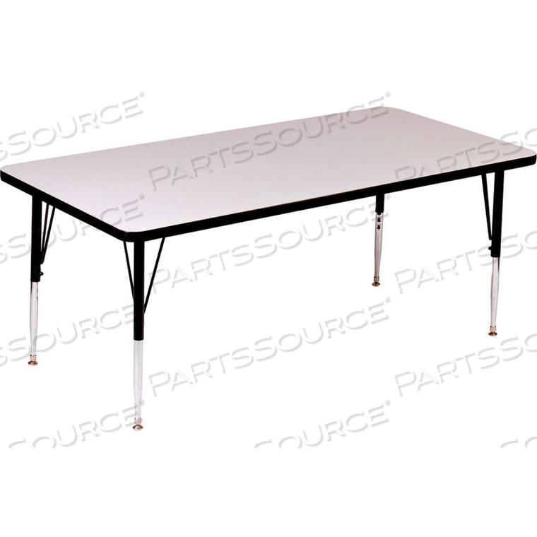 ACTIVITY TABLES, 60"L X 24"W, STANDARD HEIGHT, RECTANGULAR - GRAY GRANITE 