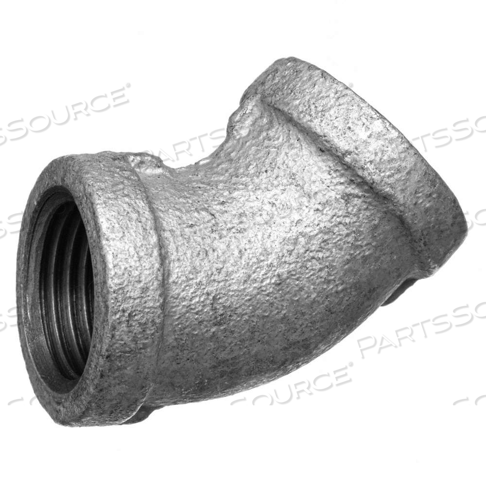 GALVANIZED MALLEABLE IRON PIPE FITTINGS, MALLEABLE IRON, 1 IN X 1 IN, BSPT X BSPT, CLASS 150 by Approved Vendor