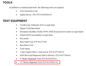 BEAM ALIGNMENT ASSEMBLY TOOL, 12 IN by OEC Medical Systems (GE Healthcare) BEAM ALIGNMENT ASSEMBLY TOOL, 12 IN by OEC Medical Systems (GE Healthcare)