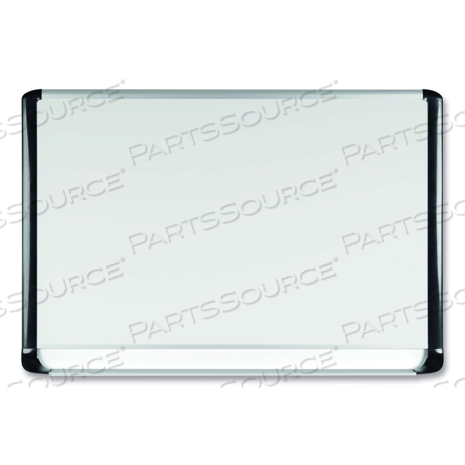 PORCELAIN MAGNETIC DRY ERASE BOARD, 48X72, WHITE/SILVER 