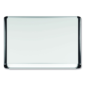 PORCELAIN MAGNETIC DRY ERASE BOARD, 48X72, WHITE/SILVER by MasterVision