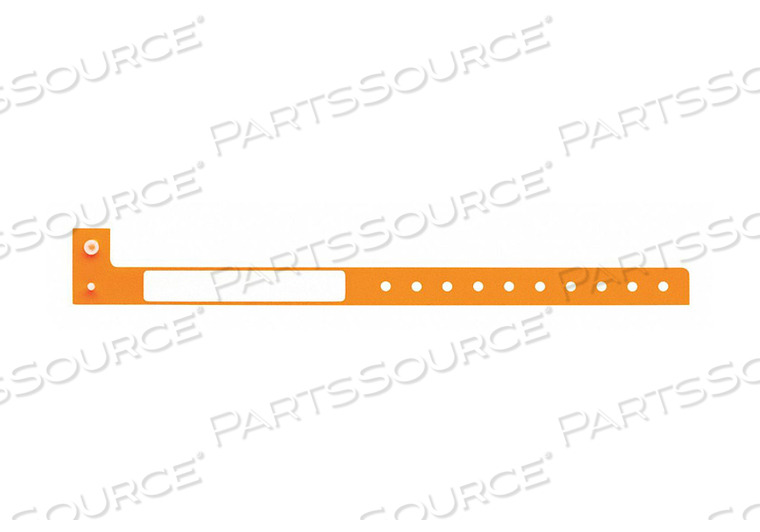 ID WRISTBAND ORANGE 1-1/4 IN W PK500 by Identiplus