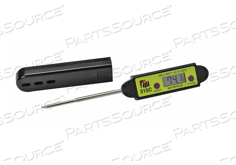 DIGITAL POCKET THERMOMETER 2-4/5 IN L by Test Products International Inc.