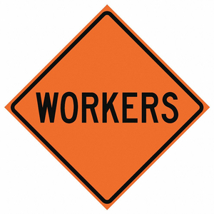 ROLL UP TRAFFIC SIGN 36 H 36 W VINYL by Eastern Metal Signs And Safety ROLL UP TRAFFIC SIGN 36 H 36 W VINYL by Eastern Metal Signs And Safety