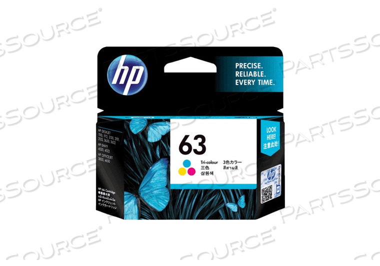 INJET CARTRIDGE, TRI-COLOR, 15 TO 32 DEG C, 165 PAGES YIELD, 4.53 IN X 5.63 IN X 1.42 IN, 0.12 LB by HP (Hewlett-Packard)