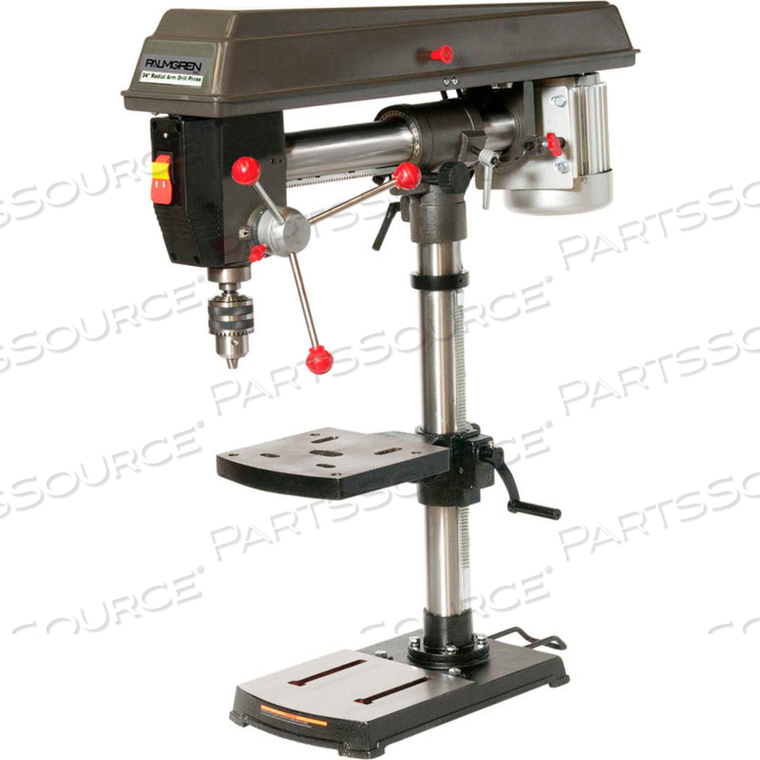 PALMGREN - RADIAL ARM - 5 SPEED BENCH STEP PULLEY DRILL PRESS by C.H. Hanson PALMGREN - RADIAL ARM - 5 SPEED BENCH STEP PULLEY DRILL PRESS by C.H. Hanson