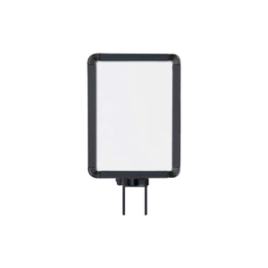 VERTICAL SWIVEL SIGN FRAME, 8.5" X 11", FOR 7' POSTS, MATTE BLACK by Lavi