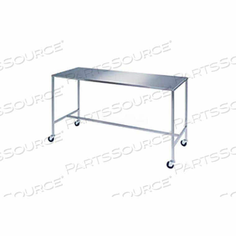 STAINLESS STEEL TABLE WITH H-BRACE SHELF 48X24X34 