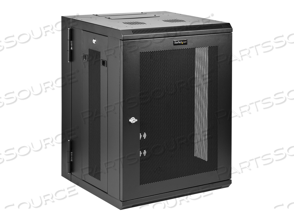 15U 19IN WALL MOUNT NETWORK CABINET - SWITCH DEPTH RACK ENCLOSURE- 180 HINGED D by StarTech.com Ltd.