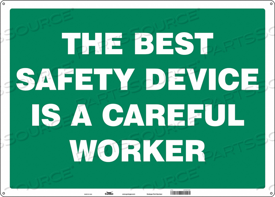 SAFETY SIGN 28 WX20 H 0.060 THICKNESS 