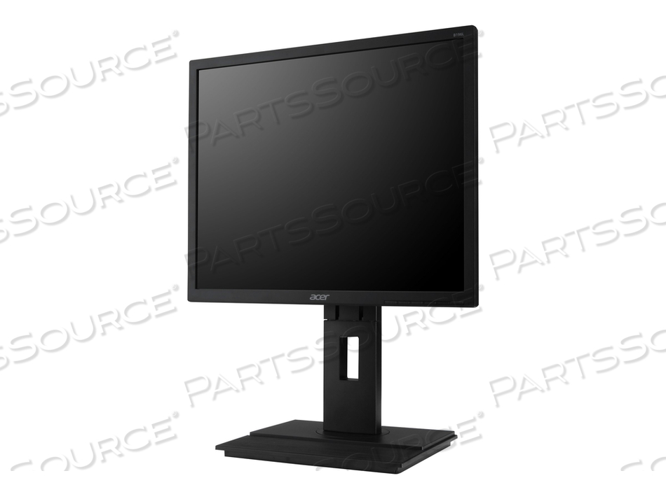 ACER B196L - LED MONITOR - 19" - 1280 X 1024 - 250 CD/M² - 5 MS - DVI, VGA, DISPLAYPORT - SPEAKERS - DARK GRAY 