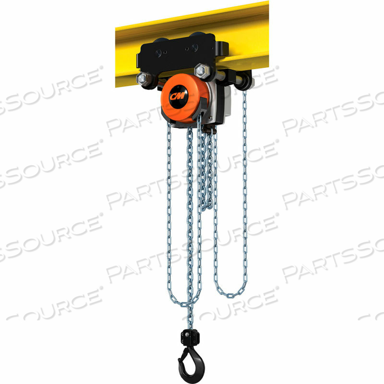 HURRICANE 360 HOIST & TROLLEY COMBO GEARED 2 TON CAPACITY, 30' LIFT by Columbus McKinnon