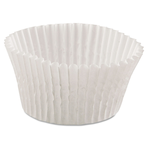 FLUTED BAKE CUPS, 4.5 DIAMETER X 1.25 H, WHITE, PAPER, 500/PACK, 20 PACKS/CARTON by Hoffmaster