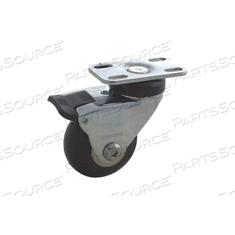 GENERAL PURPOSE MEDICAL PLATE CASTER, 2 IN WHEEL DIA., 125 LB, NEOPRENE, SOFT by Approved Vendor GENERAL PURPOSE MEDICAL PLATE CASTER, 2 IN WHEEL DIA., 125 LB, NEOPRENE, SOFT by Approved Vendor