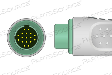 10 LEAD EKG CABLE, SPACELABS, SNAP, AHA 