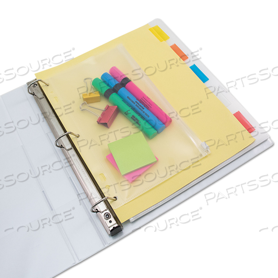 ZIP-ALL RING BINDER POCKET, 6 X 9.5, CLEAR by Angler's ZIP-ALL RING BINDER POCKET, 6 X 9.5, CLEAR by Angler's