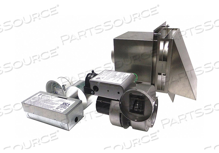 VENT SYSTEM FOR GAS HTRS.- 120000 BTU DRAFT CONTROL & VH-4 VENT HOOD REPLACES GPAK-JT by Tjernlund