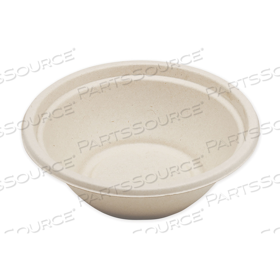 FIBER BOWLS, 24 OZ, 7.4" DIAMETER X 2.3"H, NATURAL, 500/CARTON 