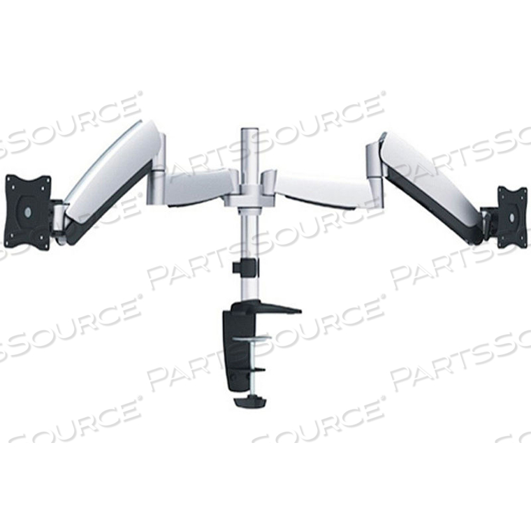 320 SERIES ARTICULATING DUAL MONITOR ARM, SILVER 