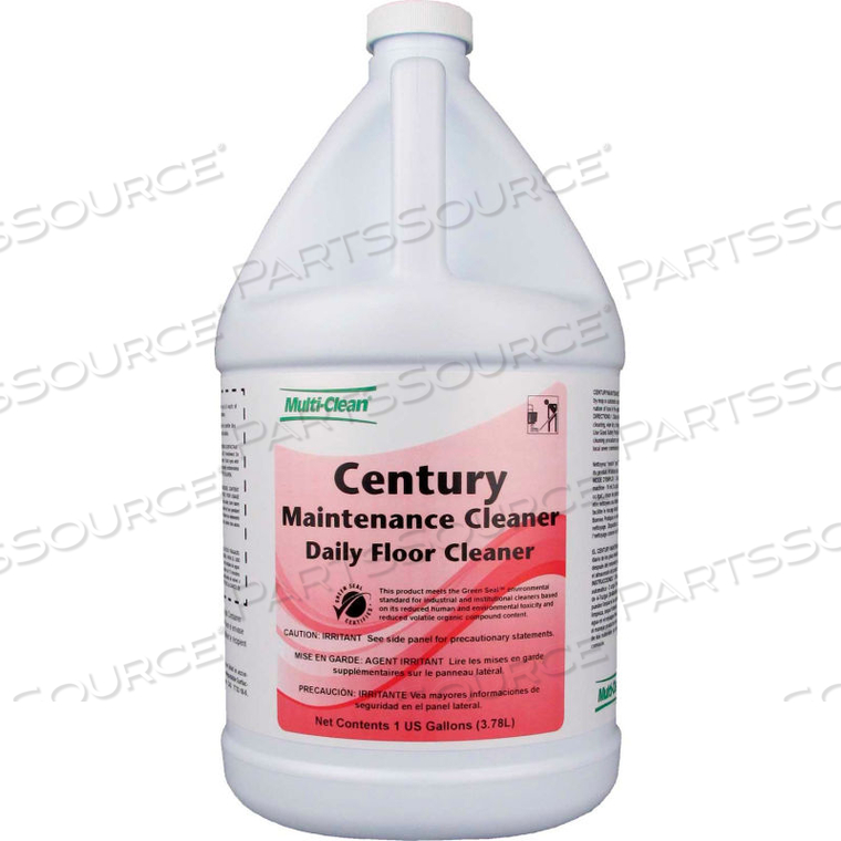 MULTI-CLEAN CENTURY MAINTENANCE NEUTRAL FLOOR CLEANER - LEMON, 1 GAL, 4 BOTTLES by Minuteman International Inc.