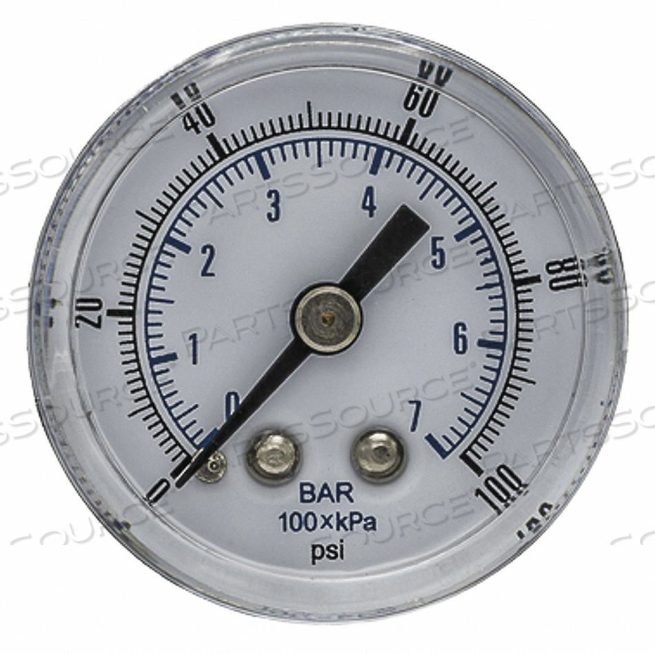 PRESSURE GAUGE NOMINAL 1-1/2 DIAL by PIC Gauges PRESSURE GAUGE NOMINAL 1-1/2 DIAL by PIC Gauges