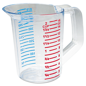 BOUNCER MEASURING CUP, 16 OZ, CLEAR by Rubbermaid Medical Division BOUNCER MEASURING CUP, 16 OZ, CLEAR by Rubbermaid Medical Division