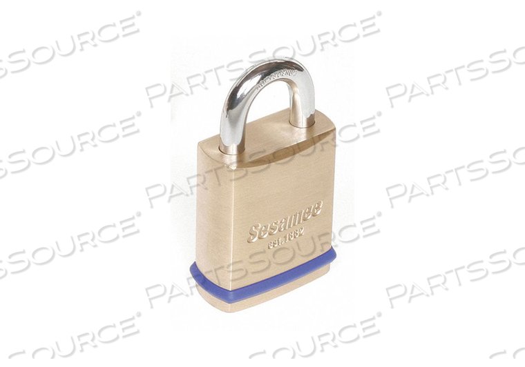 KEYED PADLOCK 25/32 IN RECTANGLE GOLD by Sesamee
