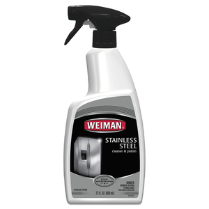 STAINLESS STEEL CLEANER AND POLISH, FLORAL SCENT, 22 OZ SPRAY BOTTLE by Weiman STAINLESS STEEL CLEANER AND POLISH, FLORAL SCENT, 22 OZ SPRAY BOTTLE by Weiman