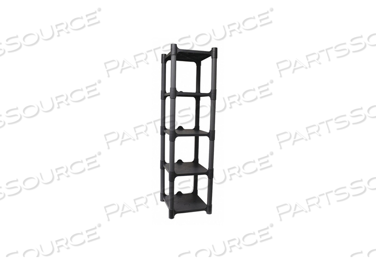 PLASTIC SHELVING OPEN 48 H 5 SHELF by Tough Guy PLASTIC SHELVING OPEN 48 H 5 SHELF by Tough Guy