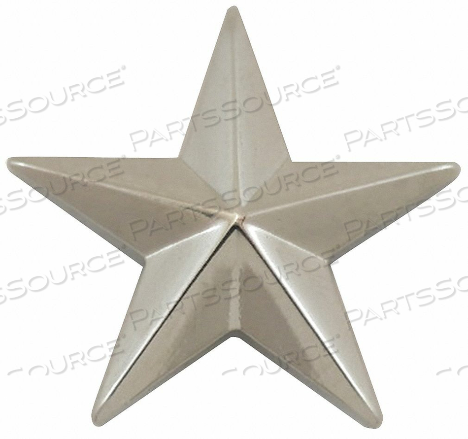 METAL RANK INSIGNIA ONE 5/8 STAR NCKL PR by Heros Pride METAL RANK INSIGNIA ONE 5/8 STAR NCKL PR by Heros Pride