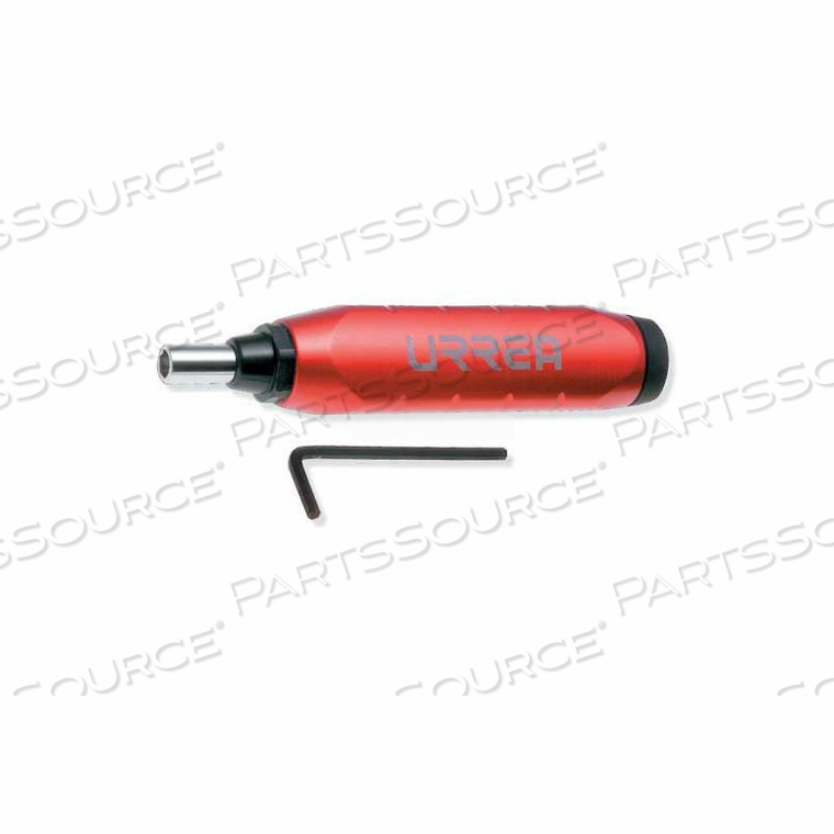 PREADJUSTED TORQUE SCREWDRIVE, 1/4" DRIVE, 6" LONG, 4-40 IN/LB TORQUE RANGE by Urrea Professional Tools