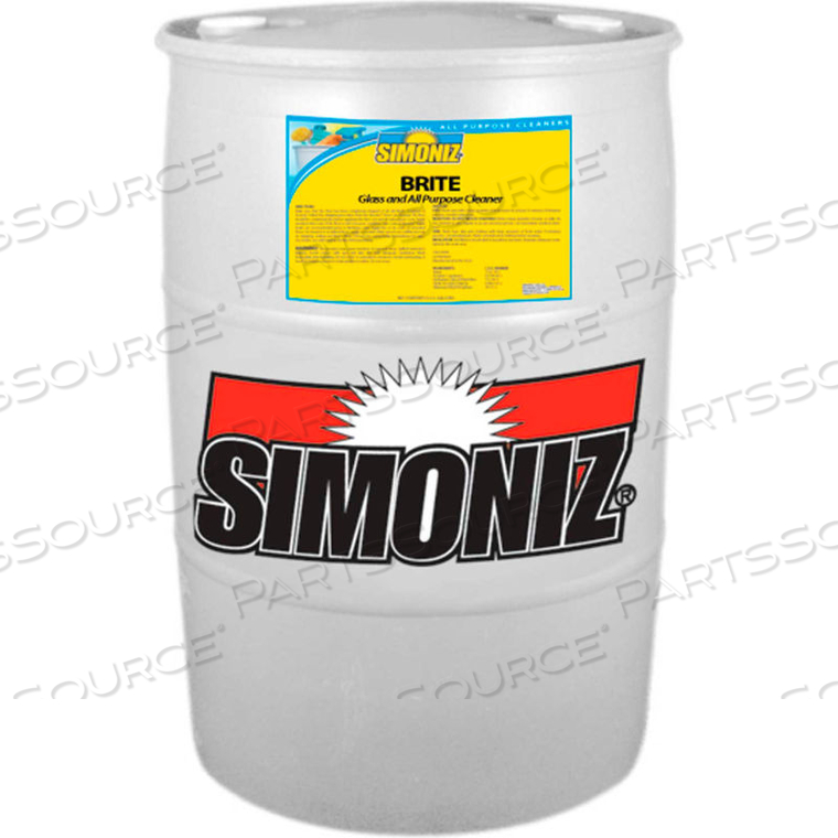 BRITE GLASS CLEANER, 55 GALLON DRUM by Simoniz USA