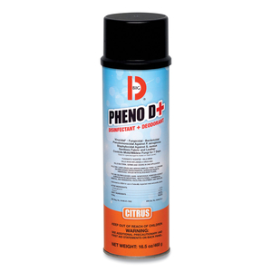PHENO D+ AEROSOL DISINFECTANT/DEODORIZER, CITRUS SCENT, 16.5 OZ AEROSOL SPRAY CAN, 12/CARTON by Big D