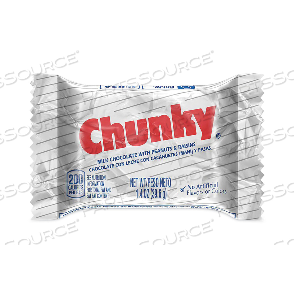 CHUNKY BAR, INDIVIDUALLY WRAPPED, 1.4 OZ, 24/BOX 