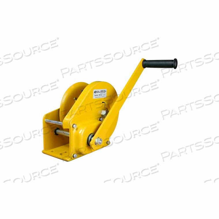 CARBON STEEL HAND WINCH WITH BRAKE 1500 LB. CAPACITY by Oz Lifting Products CARBON STEEL HAND WINCH WITH BRAKE 1500 LB. CAPACITY by Oz Lifting Products